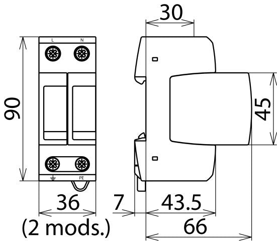 Protecteur de surtension secteur DEHN DEHNguard - 952110