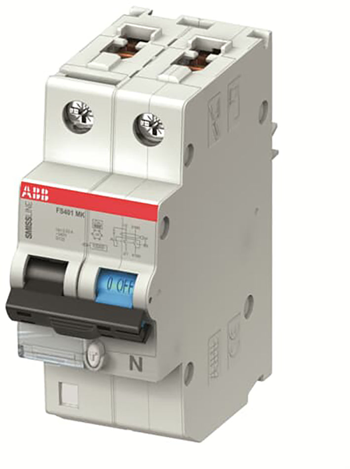 ABB Smissline RCBO C10 30mA 10kA Disjoncteur - 2CCL562110E0104