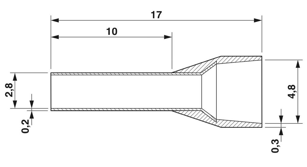 Phoenix Contact AI Wire End Sleeve - 3200535 [100 Pièces]