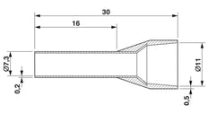 Phoenix Contact AI Wire End Sleeve - 3200577 [50 Pièces]