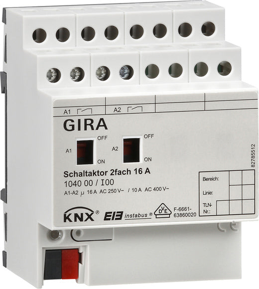 Système De Bus D'actionneurs De Commutation Gira KNX Sur Rail DIN - 104000
