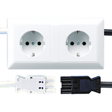 Jung AS500 Wall Outlet Box (WCD Switchgear) - AS1522WS3-1WW