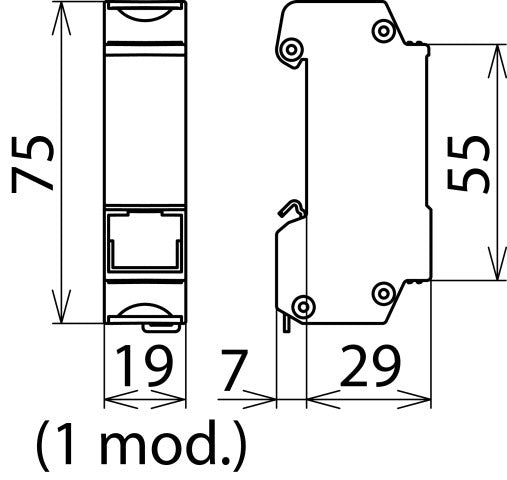 DEHN DEHNpatch Protection contre Les surtensions Pour donnees/M&R - 929121