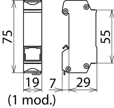 DEHN DEHNpatch Protection contre Les surtensions Pour donnees/M&R - 929121