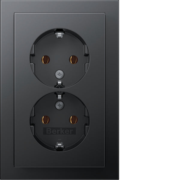 Hager Berker Q.3 Wall Outlet (WCD Switchgear) - 47746096