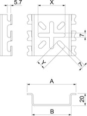 OBO GR-Magic Mounting Plate Cable Support System - 6006488
