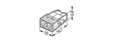 Wago 2273 Connecteur de Fil - 2273-202 [100 Pièces]