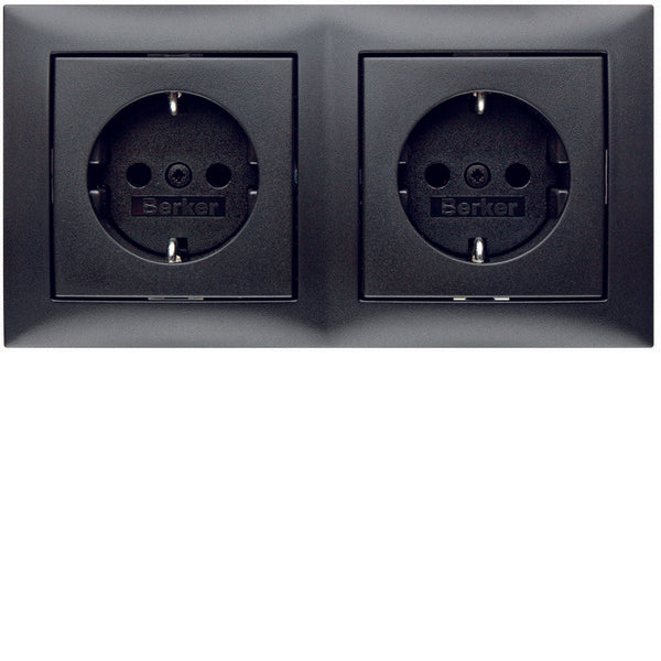 Hager Berker S.1/B.3/B.7 Wall Outlet (WCD Switchgear) - 47209949