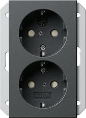 Gira System 55 Wall Socket Outlet (WCD Switchgear) - 273528