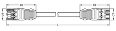 Wago Winsta Midi Patch Cord Adjustable Building Installation - 771-9973/016-205