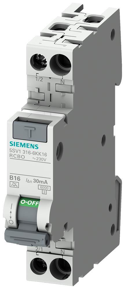 Siemens disjoncteur de fuite à la Terre - 5SV13166KK16