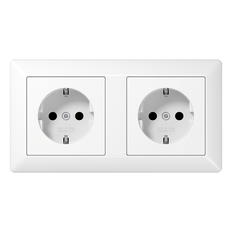 Jung AS500 Wall Outlet Box (WCD Switchgear) - AS1520-2BFKIWW