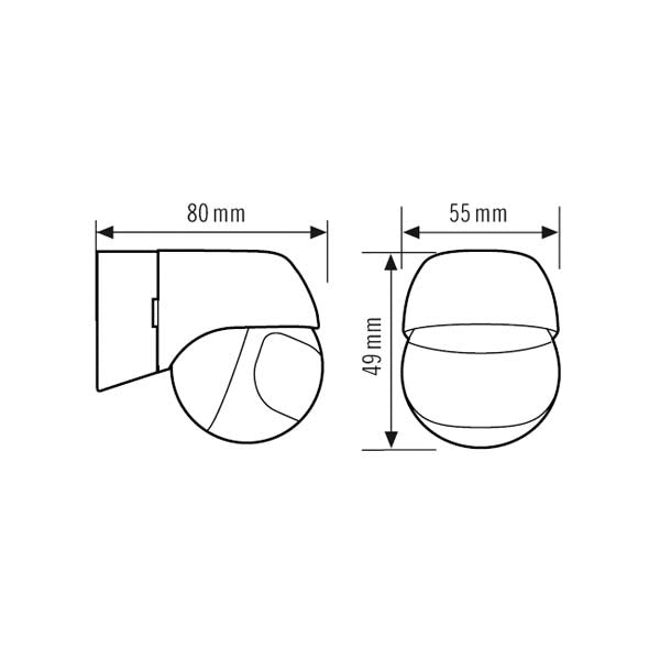ESYLUX Interrupteur De Mouvement De Base (complet) - EM10055096