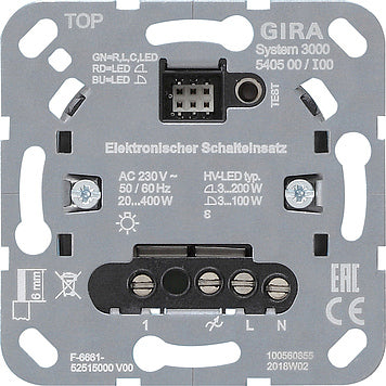 Interrupteur Électronique Gira System 3000 (complet) - 540500