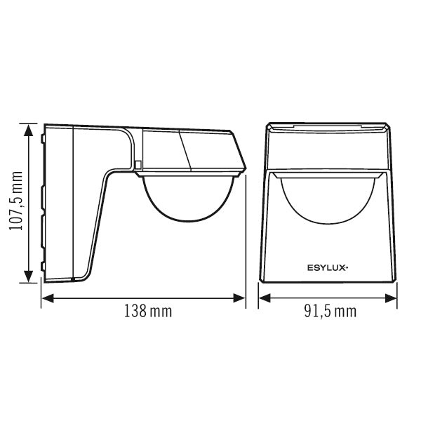 ESYLUX Interrupteur De Mouvement (complet) - EM10025389