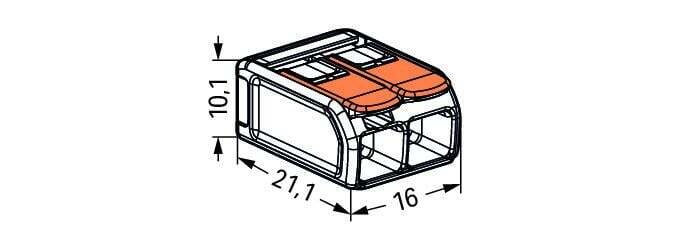 Wago 221 Weldclamp - 221-612 [50 Pièces]