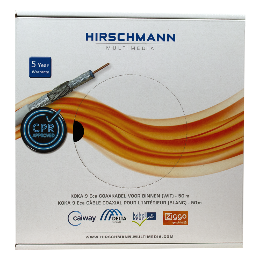 Câble Coaxial Multimédia Hirschmann - 298799820 [50 Mètres]