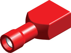 Connecteur À Fourche Isolé Rouge Boîtier 0.5-1.5mm² - CE100104 [100 Pièces]