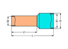 Wago Wire End Sleeve - 216-206 [100 Pièces] [2 Pièces]