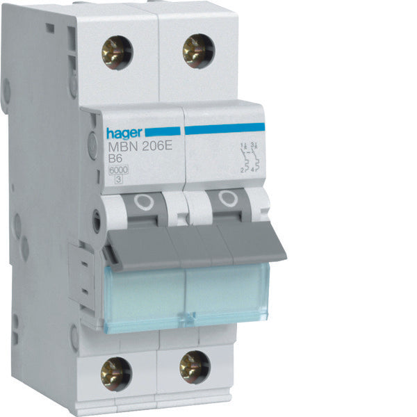Hager MBN Disjoncteur - MBN206E