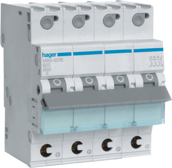 Hager Quickbusbar Disjoncteur - MBS620E