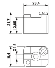 Phoenix Contact ABSS Power Rail Support - 0404428 [5 Pièces]