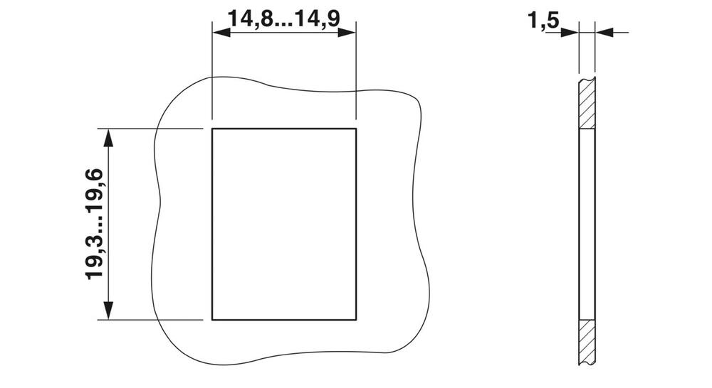 Phoenix Contact VS Bloc de contact Pour connecteur Rectangulaire - 1689064