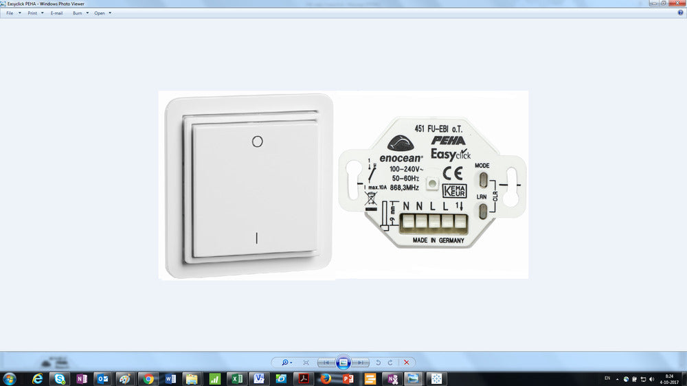 Honeywell Peha Easyclick Système Bus D'actionneur de Commutateur - 00366686