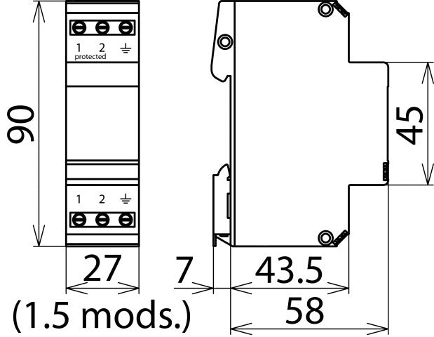 DEHN BLITZDUCTOR Donnees combinees des distracteurs et M&R - 918408
