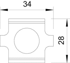 OBO GR-Magic Connector Cable Support System - 6016642 [20 Pieces]