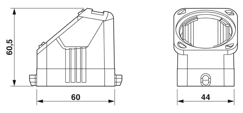 Phoenix Contact HC Housing Industrial Connector - 1407619 [2 Pièces]