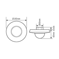ESYLUX Interrupteur de mouvement standard (complet) - EM10425103