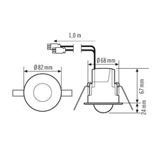 ESYLUX Compact Express Motion Switch (complet) - EP10510014