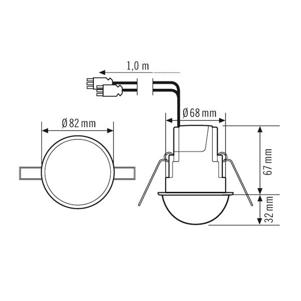 ESYLUX Compact Express Motion Switch (complet) - EP10510731