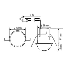 ESYLUX Compact Express Motion Switch (complet) - EP10510731