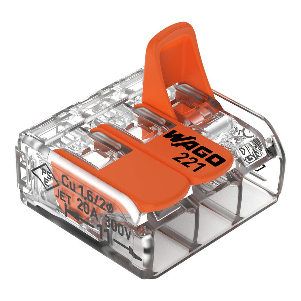 Wago 221 Weldclamp - 221-413 [50 Pièces]