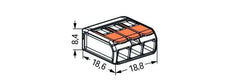 Wago 221 Weldclamp - 221-413 [50 Pièces]