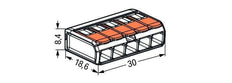 Wago 221 Weldclamp - 221-415 [25 Pièces]
