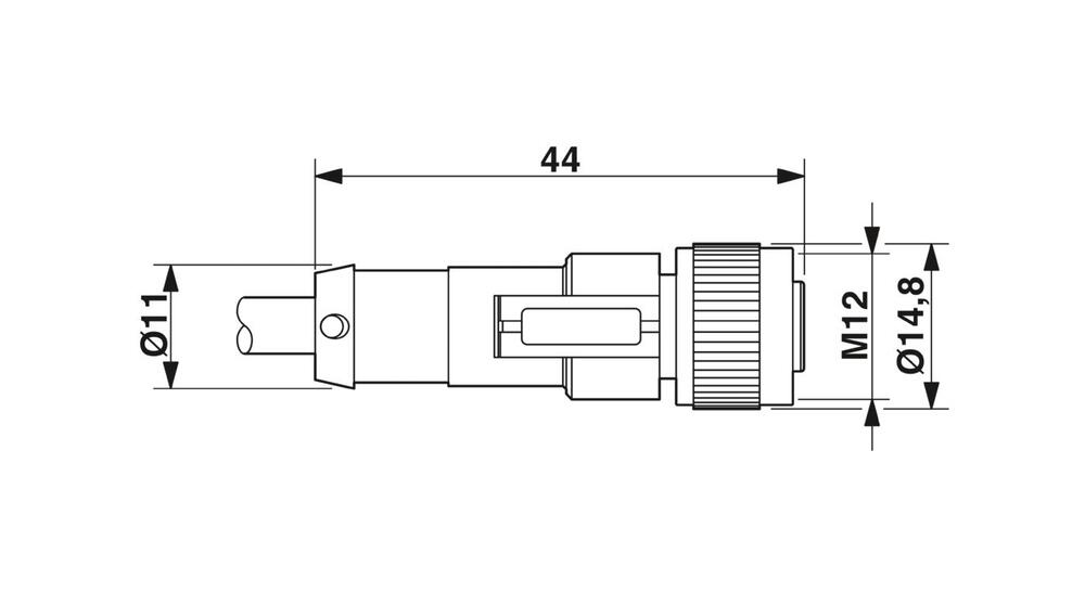 Phoenix Contact Sensor/Actor Cable With Connector - 1408750