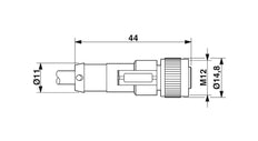 Phoenix Contact Sensor/Actor Cable With Connector - 1408750