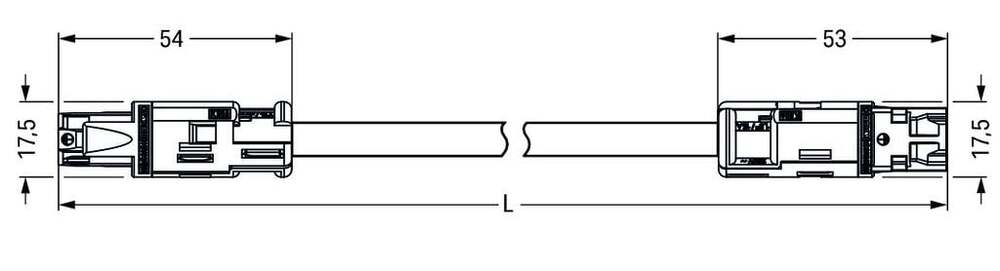 Cordon De Raccordement Wago Installation De Bâtiment Ajustable - 774-9973/006-105
