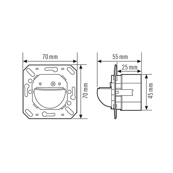 ESYLUX Interrupteur de mouvement de base (complet) - EB10430459