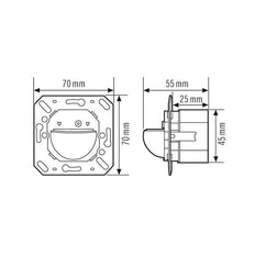 ESYLUX Interrupteur de mouvement de base (complet) - EB10430459