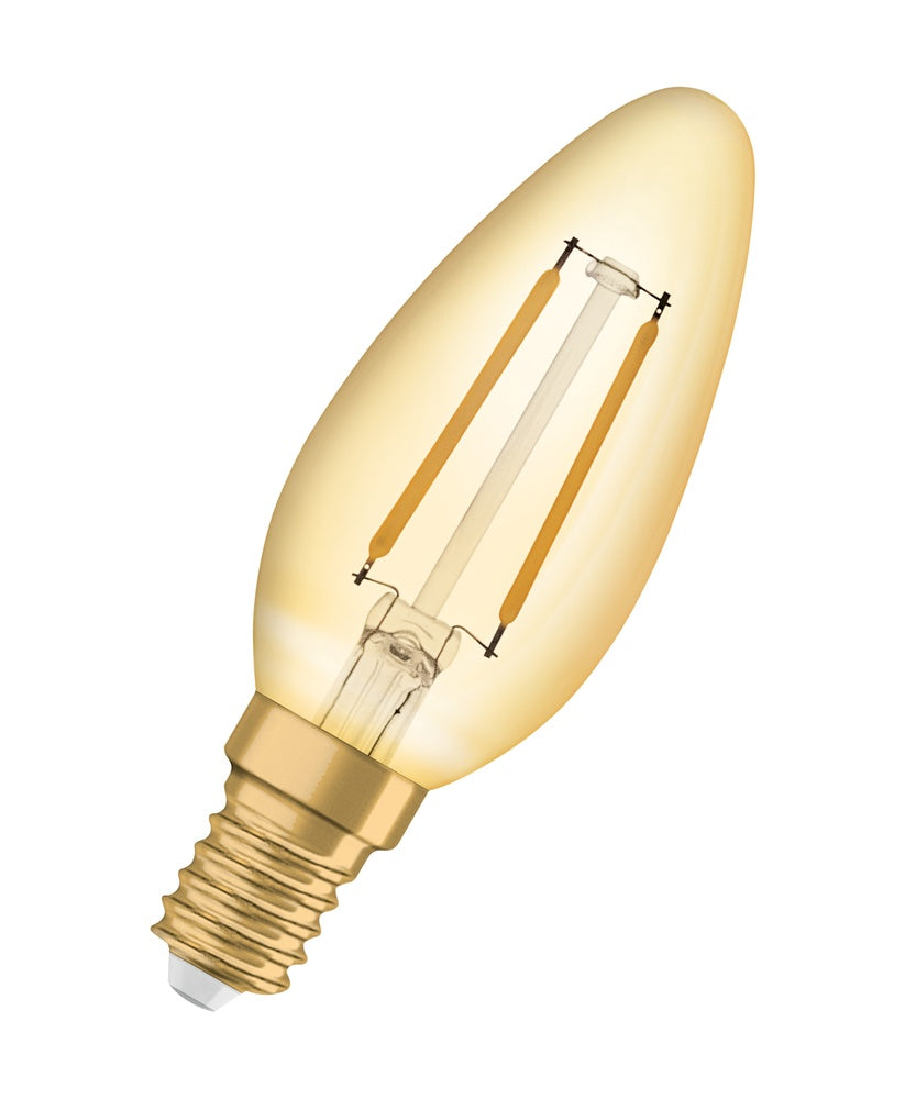 Bougie Led Vintage 1906 Or E14 2.5W 2400K - 4099854091575 [2 Pièces]