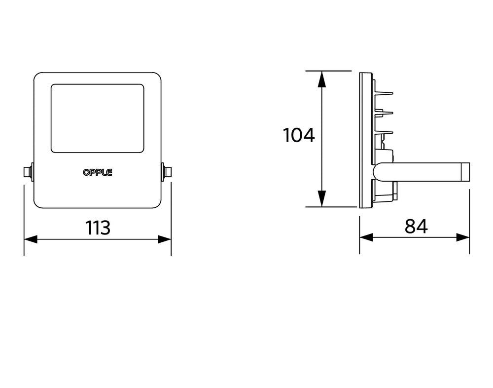 Opple LED Floodlight Lumière Rasante/Lumière Ponctuelle/ Lumière Diffuse - 543006000600