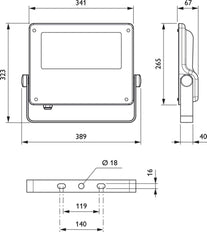 Philips Coreline Lumière Rasante/Lumière Ponctuelle/ Lumière Diffuse - 45589700