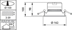 Philips Coreline Lumière Rasante/Lumière Ponctuelle/ Lumière Diffuse - 32589700