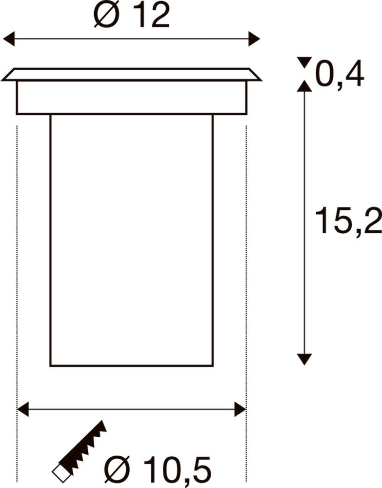 SLV Solast Luminaire pour montage au sol - 227680