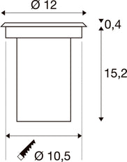SLV Solast Luminaire pour montage au sol - 227680