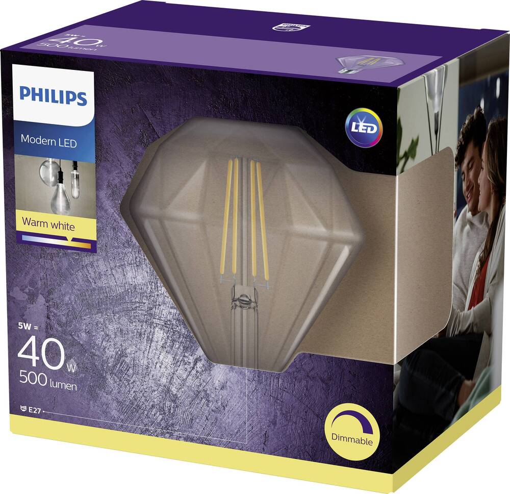 Lampe LED à filament Philips Classic - 59353700